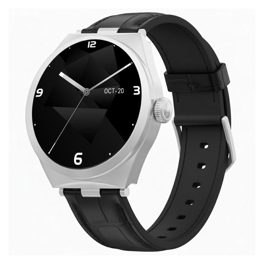 Gravity Smartwatch Smartwatch Srebrny Czarny GT25-8 (40 mm, Kunststoff, Silber, ohne SIM) (GT25-8)