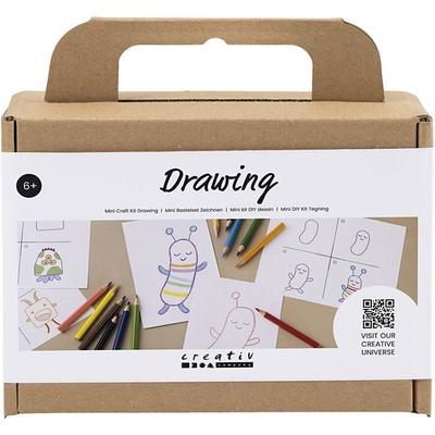 Creativ Company DIY Sets Zeichnen Mini Kreativ Set Zeichnen, Monster, Kreativ Box