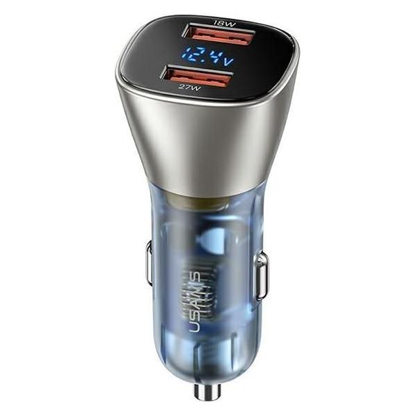 Usams Ład. sam. C29 45W 2xUSB-A Fast Charge jasno złoty/light gold CC154CC01(US-CC154) (6958444977164)