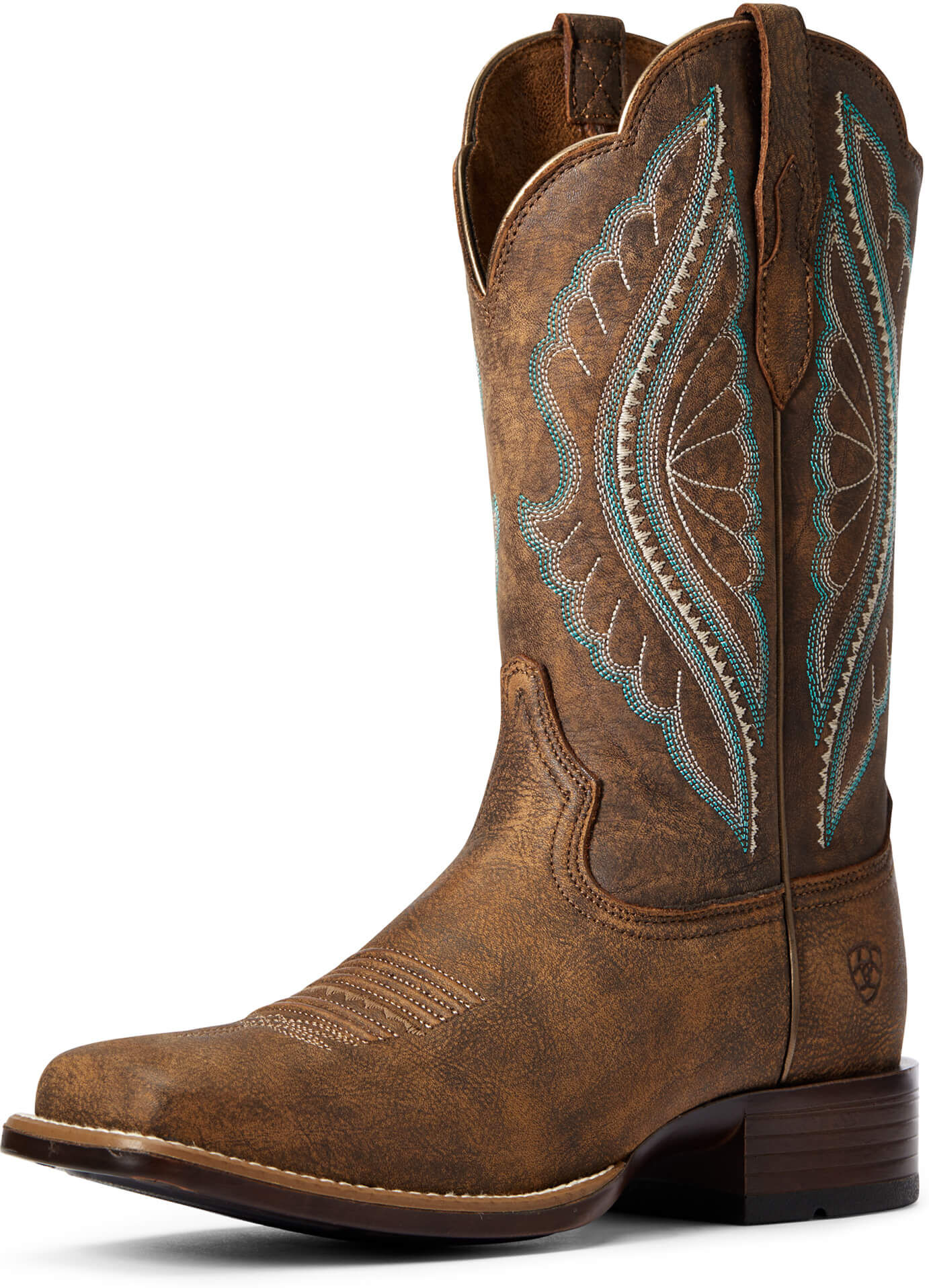 Women's PrimeTime Cowgirl Boots in Tack Room Brown, Size: 8.5 C / Wide by Ariat