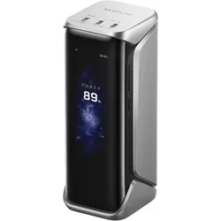 EcoFlow Rapid Pro X (27650 mAh, 140 W, 99.54 Wh), Powerbank, Schwarz, Silber