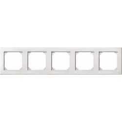 Merten Rahmen 5 fach polar weiß waage/senkrecht 484519