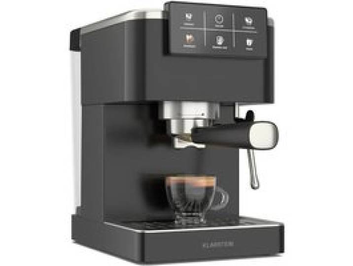 Klarstein SteelPresso Touch Machine à café à grains 20 bars 1350W Écran tactile Acier inoxydable Réservoir 1 5L