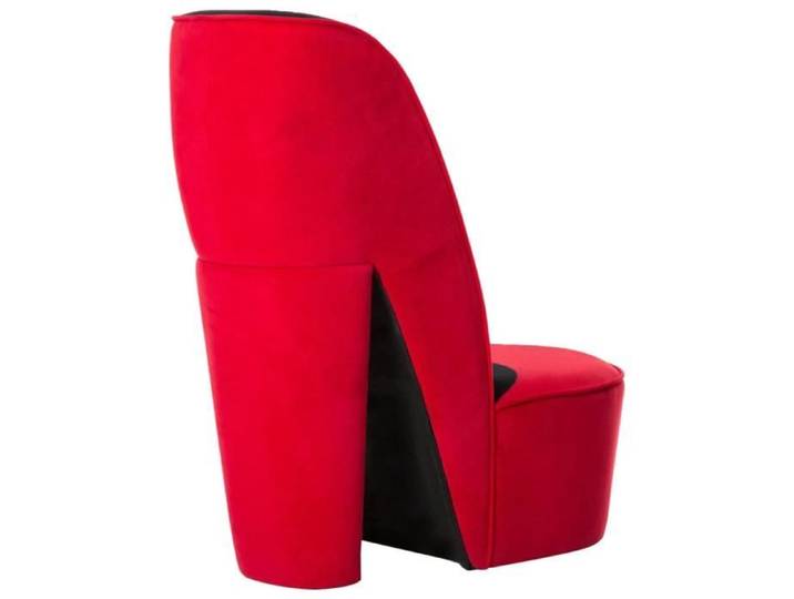 LVL - MEUBLE FAUTEUIL - Chaise en forme de talon haut Rouge Velours(9301)
