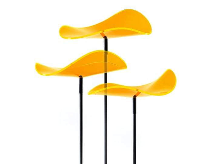Cazador-del-sol ® - Het origineel Lucy - tres 3 stuks kleurrijke gebogen zonnevanger diameter 20 cm hoogte 175 cm