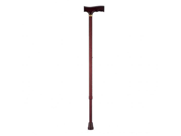 Able2 Wandelstok - Aluminium - Verstelbaar 78,5-99 cm - Mahonie