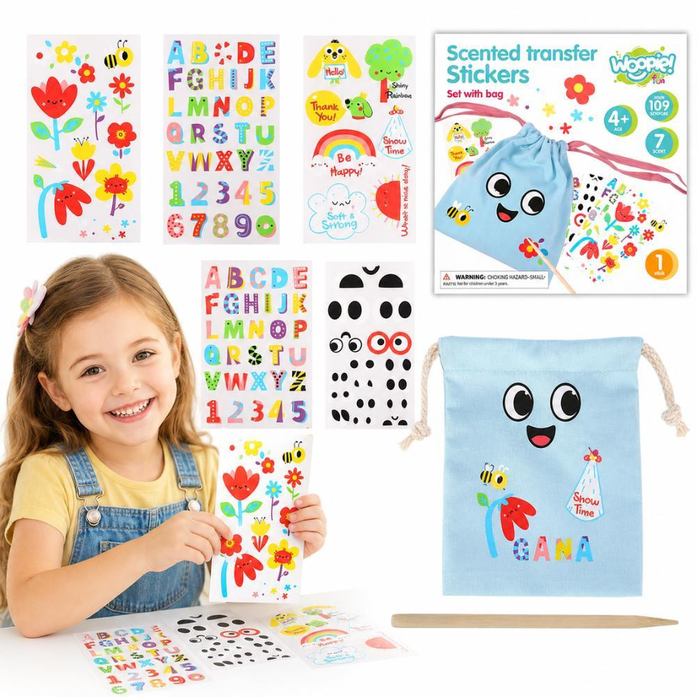 Woopie Art&fun DIY tasversieringsset om zelf een tas te maken met de naam van je kind