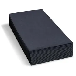 VEPATIM 250 Servietten 33 x 33 cm 1/8 -Kopffalz 2-lagig schwarz