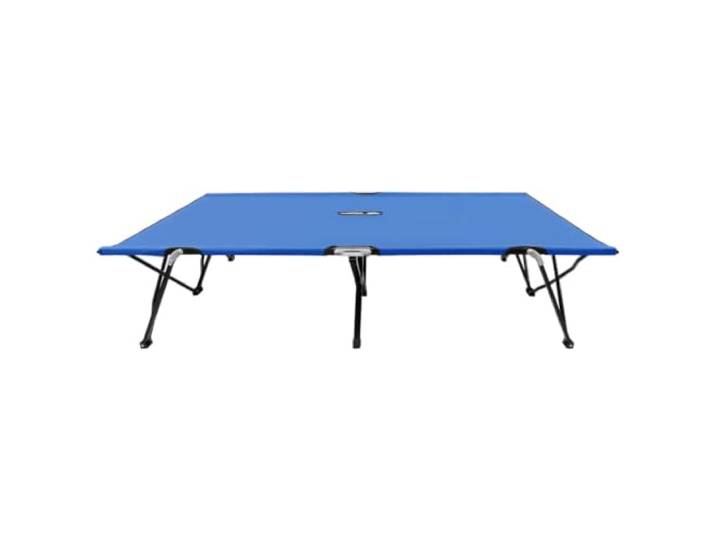 GPUTYGHN Doppelliege Klappbar Blau Stahl 240kg Belastbar, 600D Polyester, Wasserfest, Erhöhtes Design, Für 2 Personen