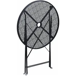 Relaxdays, Gartentisch + Balkontisch, Balkontisch (60.50 x 71.50 cm)