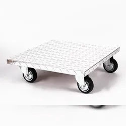 Möbelroller / Pflanzenroller (Profi) 40x40 cm, ALU, 200kg, große Rollen, Marke: Szagato, Made in Germany