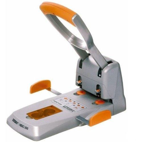 Rapid Registraturlocher HDC150 silber-orange
