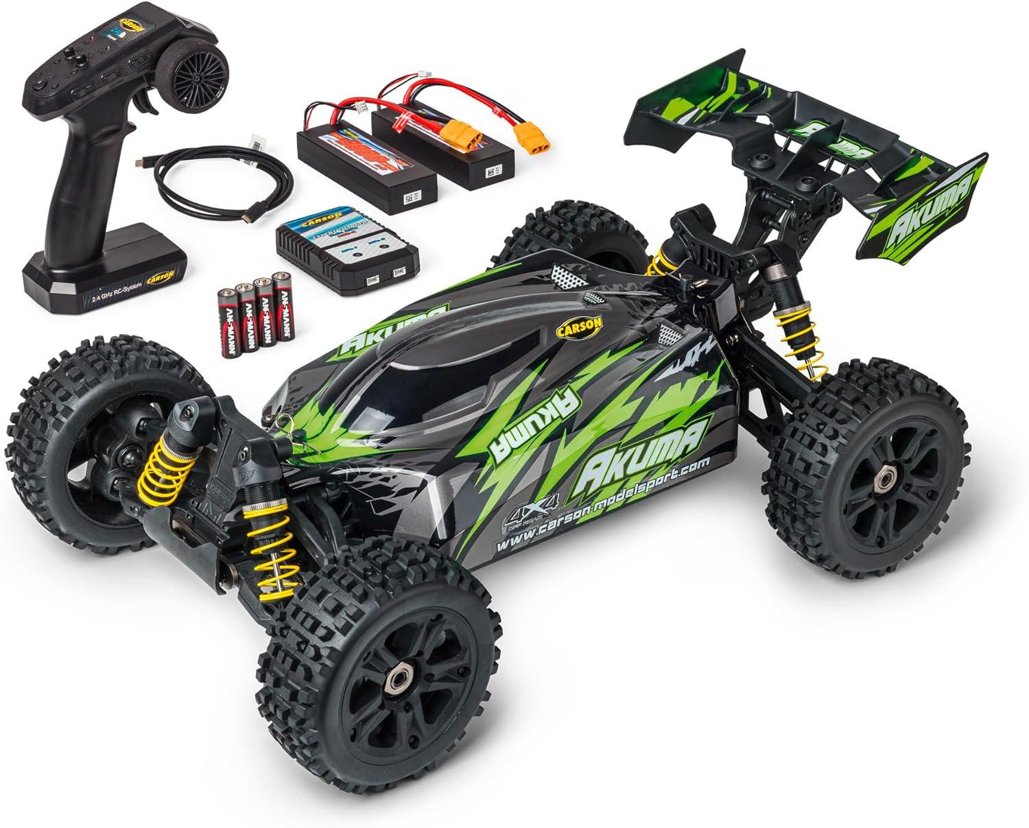 Selius Akuma Buggy 4WD 1:8 RTR groen