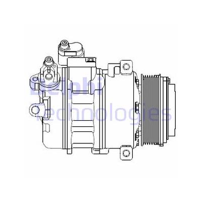 DELPHI Kompressor, Klimaanlage cs20370 für BMW