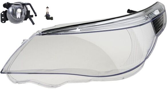 NP24 Scheinwerferglas passend für BMW 5er E60 E61 03-07 LED L + Nebel + Leuchtmittel