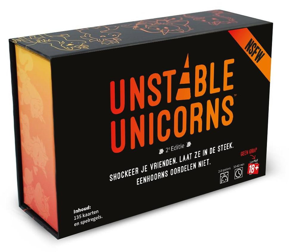 Unstable Einhörner NSFW NL Kaartspel Asmodee 18+ versie