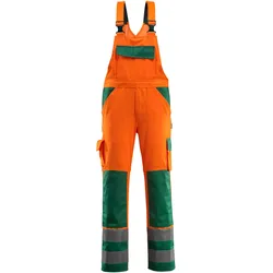 Mascot, Arbeitshose, Warnschutz-Latzhose "Barras" orange/grün Gr.64 (64)