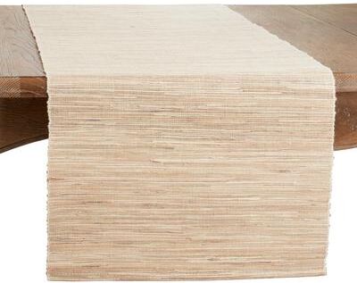 Saro Lifestyle "Woven Hyacinth Design Table Runner - 18""x72"""