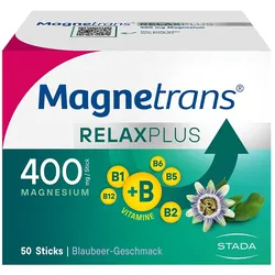 MAGNETRANS Relax+ 400 mg Granulat Sticks Blaubeere 50 St