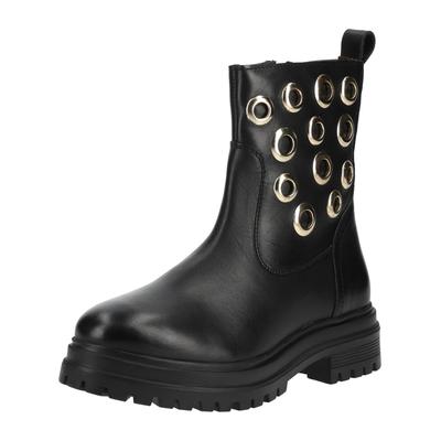 Stiefelette GIOSEPPO "GIOSEPPO Stiefelette Leder", Damen, Gr. 40, schwarz, Leder, Schuhe Stiefelette