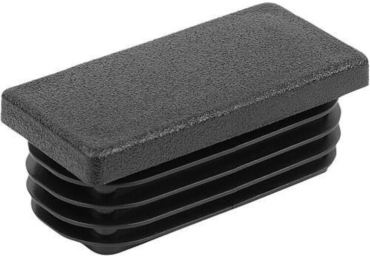 KIPP Verschlussstopfen Rechteckrohr A=35 Form C Polyethylen schwarz (K0494.235200830)