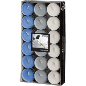 Gala Duftkerzen Flavour 030685FL3, Fresh Linen, Duft-Teelichter, erfrischend & blumig, 36 Stück