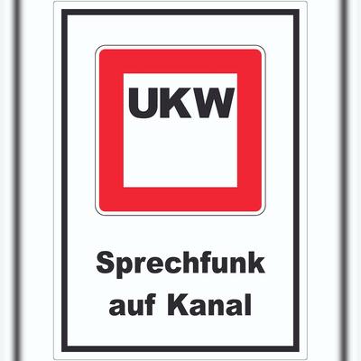 HB-Druck Sprechfunk auf Kanal Aufkleber A1 (594x841mm)