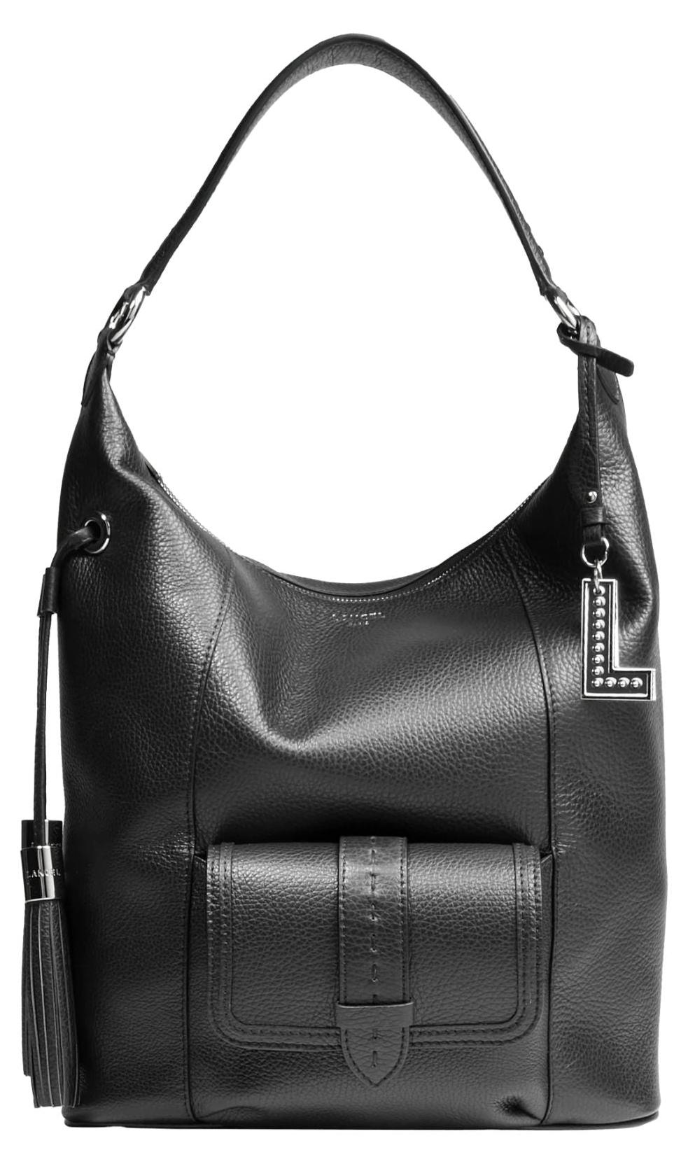 Lancel 1er Flirt Hobo-Tasche mit Reißverschluss M Schwarz