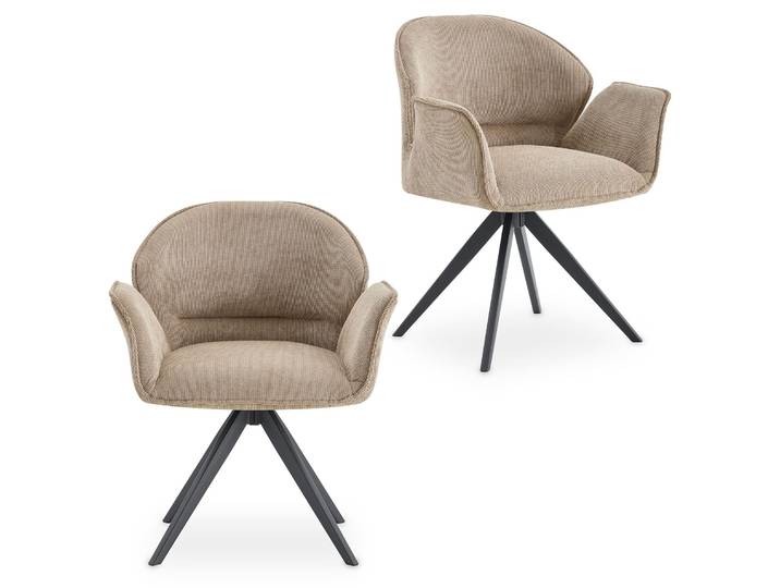 Lot De 2 Chaises Girona Greige (lot De 2)