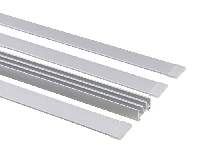 Flächenvorhang Schienen Set Economy 280 cm
