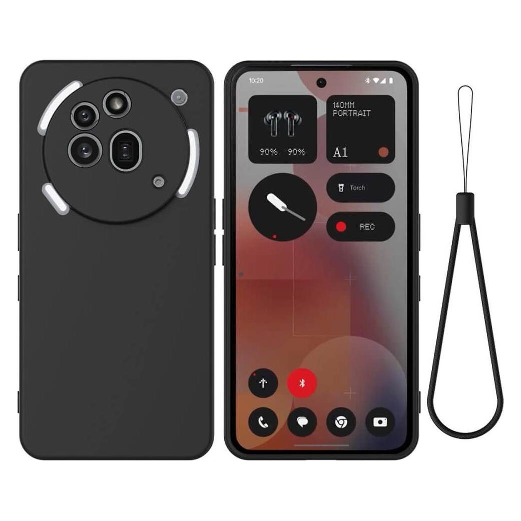 Cover-Discount Nothing Phone (3a) Pro - Silikon Gummi Hülle mit Riemen (Nothing Phone (3a) Pro) (58522662)