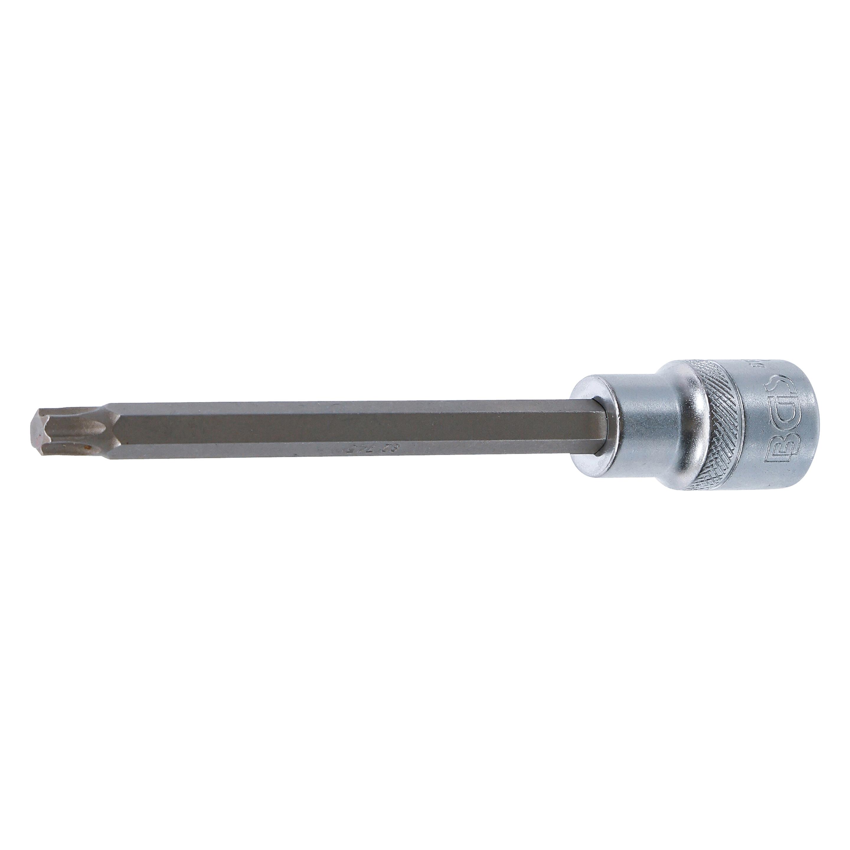 BGS Bit-Einsatz | Länge 140 mm | Antrieb Innenvierkant 12,5 mm (1/2") | T-Profil (für Torx) T45 (5184-T45)