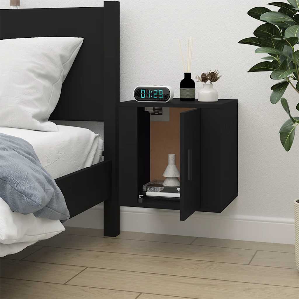 vidaXL Mueble para TV de pared negro 40x34,5x40 cm Negro