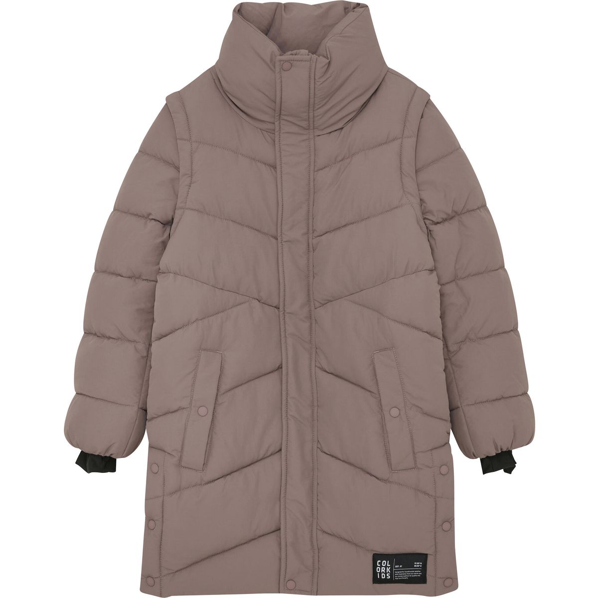 Color Kids Jr. Jacket/West Quilt Long Stitch Seams 741680 antler (5246) 152 741680-5246-152