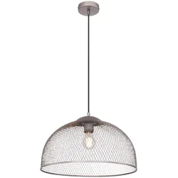 Hänge Leuchte Käfig Strahler chrom Pendel Wohn Zimmer Beleuchtung Decken Gitter Lampe Globo 54325H