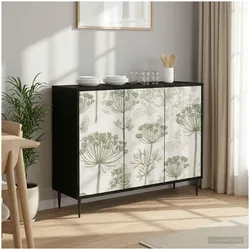 vidaXL, Kommode + Sideboard, Rakonilla (Grüner Baumdruck) (33 x 102 x 76 cm)