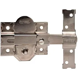 Micel, Türschloss + Schliesszylinder, Sicherheitsschloss crr08 86b/70 Stahl 70 mm Nickel obenauf legen (Einsteckschloss)