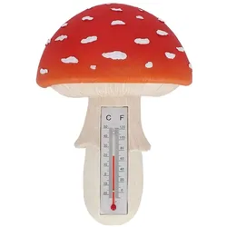 Esschert Design Thermometer Fliegenpilz, Thermometer + Hygrometer, Mehrfarbig