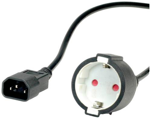 Value 19.99.1117 Kaltgeräte Adapterkabel Schwarz 0.30 m