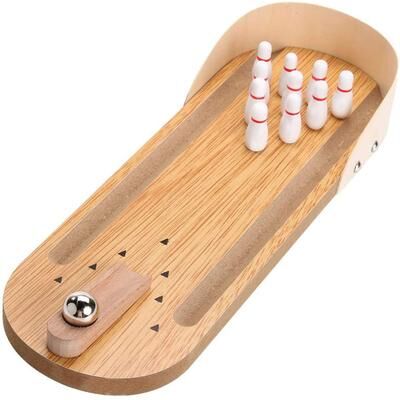 Multisell Products Hub Shooting Arcade Bowling Game, Wooden Office Desk Toy, Stress Relief Finger Fun For All Shooting Arcade Bowling Game, Wooden Office Desk Toy, Stress Relief Finger Fun For All