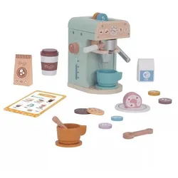 Tooky Toy: Holz-Kaffeemaschine mit Zubehör