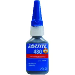 480 Flexibler Sofortklebstoff schwarz, niedrigviskos, 20gr Flasche - schwarz