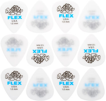 Dunlop Tortex Flex Picks 1,00 12 Weiß