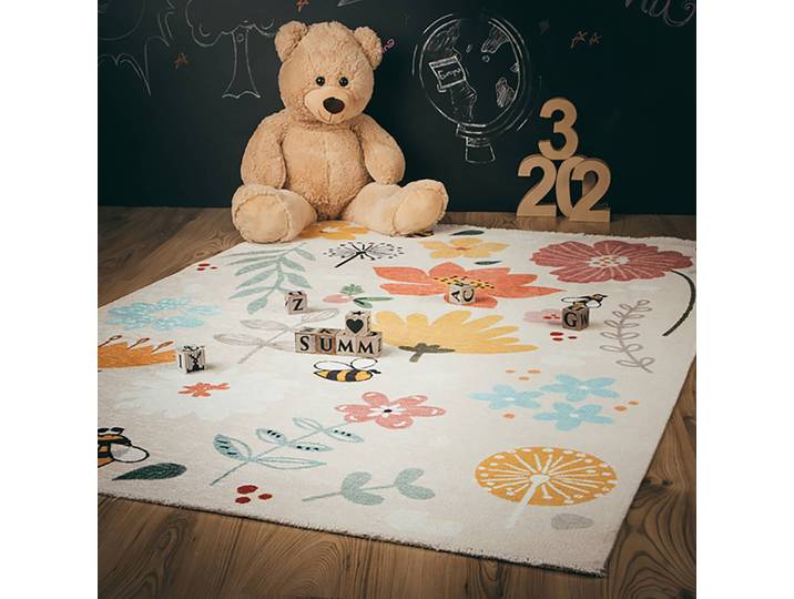 Tapis enfant Flower & Bees 115 x 0 x 170cm Multicolore/Multicolore