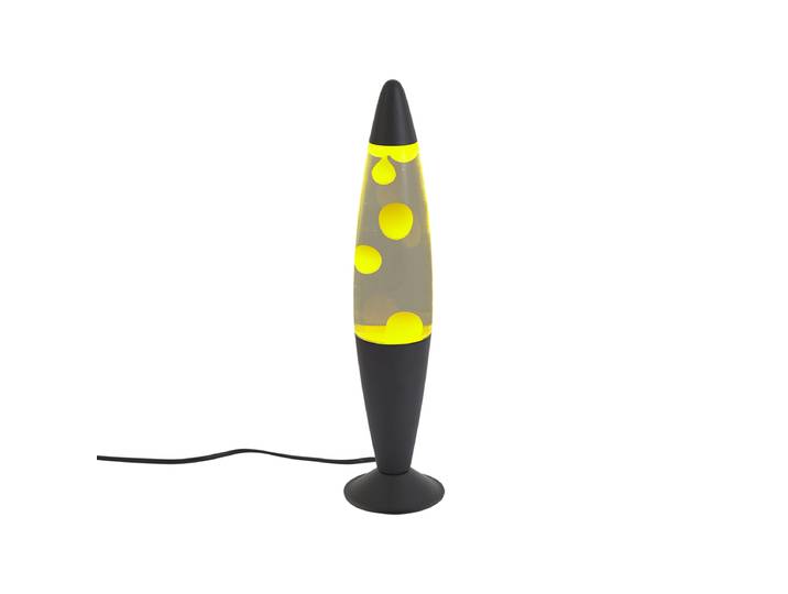 Lavalamp helder met gele wax incl. LED - Molten Lava