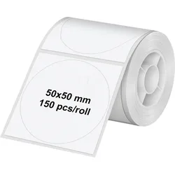 OLYMPIA 6324 - Etikettenrolle, rund Ø 50 mm, 150 Etiketten, weiß
