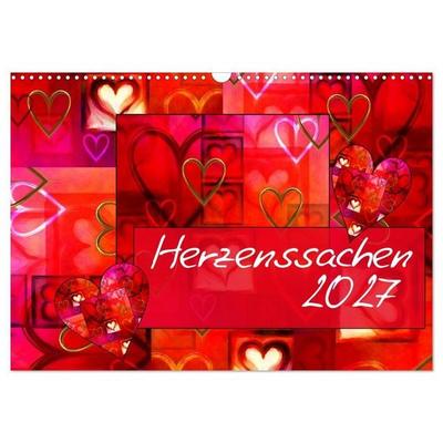Herzenssachen (Wandkalender 2027 DIN A3 quer), CALVENDO Monatskalender