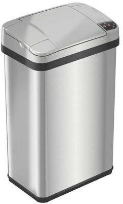 iTouchless 4 Gal Stainless Steel Sensor Bathroom Trash Can with Filter