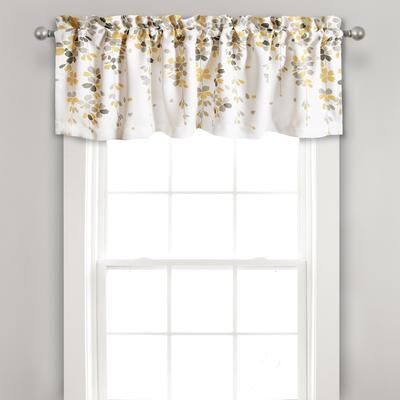 Lush Decor Weeping Flower Room Darkening Window Curtain Valance - 52x18