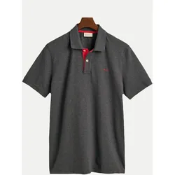 Piqué Poloshirt Grau 4XL
